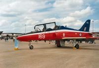 XX169 @ MHZ - Hawk T.1 of 6 Flying Training School on display at the 1993 Mildenhall Air Fete. - by Peter Nicholson