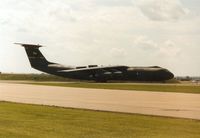 66-7945 @ MHZ - C-141B Starlifter of 437th Military Airlift Wing at Charleston AFB landing at the 1993 Mildenhall Air Fete. - by Peter Nicholson