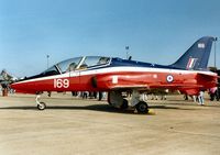 XX169 @ MHZ - Hawk T.1 of 6 Flying Training School at RAF Finningley on display at the 1993 Mildenhall Air Fete. - by Peter Nicholson