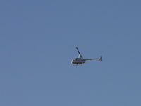 N108DJ @ POC - El Monte PD flying southwest over Brackett - by Helicopterfriend
