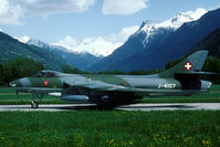 J-4107 @ LSMN - I consider Raron the most beautifull positioned airfield in Switzerland. The backdrop is magnificent. Unfortunately the base was closed after this exercise. - by Joop de Groot