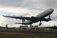 F-OFDF @ TNCM - Air Caraibes F-OFDF departing TNCM runway 10 - by Daniel Jef