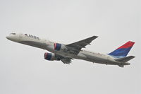 N750AT @ KLAX - Delta Airlines Boeing 757-232, 25R departure KLAX. - by Mark Kalfas