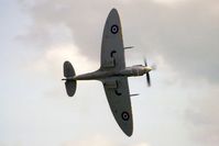 G-ASJV @ EGSU - Supermarine Spitfire LF9B at Duxford Airfield in 1996. - by Malcolm Clarke