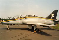 XX312 @ MHZ - Hawk T.1 of 100 Squadron at RAF Leeming on display at the 1992 Mildenhall Air Fete. - by Peter Nicholson