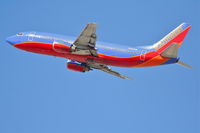 N320SW @ KLAX - Southwest Boeing 737-3H4, 25R departure KLAX. - by Mark Kalfas