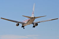 N322AA @ KLAX - American Airlines Boeing 767-223, short final 25R KLAX. - by Mark Kalfas