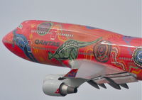 VH-OEJ @ KLAX - Qantas Boeing 747-438 Wunala Dreaming, 25R departure KLAX. - by Mark Kalfas