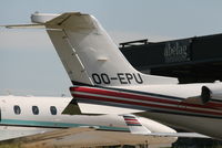 OO-EPU @ EBBR - Parked on G.A. apron - by Daniel Vanderauwera