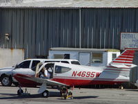 N4695W @ CCB - Being worked on at Foothill Aircraft - by Helicopterfriend