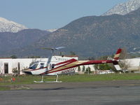 N206SA @ POC - Air taxiing to helipad - by Helicopterfriend
