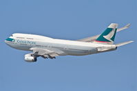 B-HOX @ KLAX - Cathay Pacific Boeing 747-467, 25R departure KLAX. - by Mark Kalfas