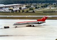N725RW @ TPA - Boeing 727-2M7 of Northwest Airlines at Tampa in May 1992. - by Peter Nicholson