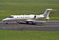 I-ERJC @ EGNV - Learjet 45 at Durham Tees Valley Airport in 2003. - by Malcolm Clarke