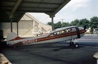 N3465V @ FRG - Cessna 195 parked at Republic Airport, Long Island in the Summer of 1975. - by Peter Nicholson