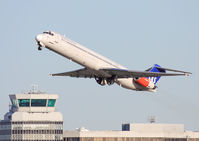 SE-DFU @ EGCC - SAS MD-82 (c/n 49421). - by vickersfour