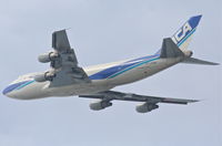 JA8191 @ KLAX - NCA Boeing 747-281F/SCD cn 24576/818, 25L departure KLAX. - by Mark Kalfas