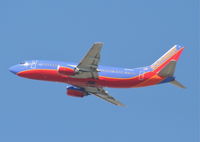 N636WN @ KLAX - Southwest Boeing 737-3H4, 25R departure KLAX. - by Mark Kalfas