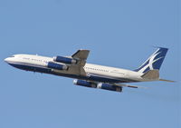 N88ZL @ KLAX - Boeing 707-330B, 25R departure KLAX. - by Mark Kalfas
