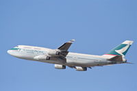 B-HOS @ KLAX - Cathay Pacific Boeing 747-467, 25R departure KLAX. - by Mark Kalfas