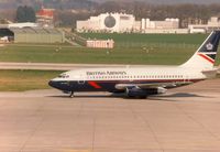 G-BGJK @ LSGG - Boeing 737-236 of British Airways at Geneva in March 1994. - by Peter Nicholson