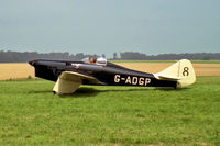 G-ADGP @ BADMINTON - Miles M-2L Hawk Speed Six at Badminton Air Day, Badminton House in 1989. - by Malcolm Clarke