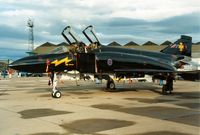 XV582 @ EGQL - Phantom FG.1 of 111 Squadron, affectionately known as Black Mike, on display at the 1989 RAF Leuchars Airshow. - by Peter Nicholson