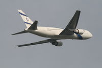 4X-EAE @ EBBR - Flight LY334 is taking off from RWY 07R - by Daniel Vanderauwera