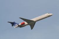 SE-DIU @ EBBR - Flight SK594 is taking off from RWY 07R - by Daniel Vanderauwera
