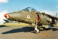ZD330 @ EGQL - Harrier GR.5 of 233 Operational Conversion Unit based at RAF Wittering in the static display at the 1989 RAF Leuchars Airshow. - by Peter Nicholson