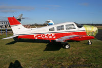 G-CEGS @ EGBO - Sat outside the maintenance hangar at Halfpenny Green. - by MikeP