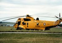 XZ589 @ EGQL - Sea King HAS.3 of 202 Squadron on display at the 1989 RAF Leuchars Airshow. - by Peter Nicholson