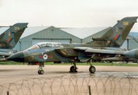 ZA596 @ EGQL - Tornado GR.1 of 45 [Reserve] Squadron of the Tactical Weapons Conversion Unit on the flight-line at the 1989 RAF Leuchars Airshow. - by Peter Nicholson