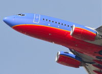 N475WN @ KLAX - Southwest Airlines Boeing 737-7H4, 25R departure KLAX. - by Mark Kalfas
