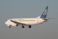 SX-BKC @ EBBR - Arrival of flight OA145 to RWY 25L - by Daniel Vanderauwera