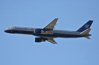N549UA @ KLAX - United Airlines Boeing 757-222, N597UA RWY 25R departure KLAX. - by Mark Kalfas