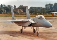 80-0018 @ EGVA - Eagle 61, an F-15C Eagle of 525th Tactical Fighter Squadron/36th Tactical Fighter Wing on arrival at the 1987 Intnl Air Tattoo at RAF Fairford. - by Peter Nicholson