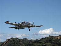 N4090A @ SZP - 1978 Cessna 310R, two Continental IO-520-MBs 285 Hp each, takeoff climb Rwy 22-wind shift - by Doug Robertson