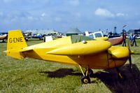 G-ENIE @ EGBG - Tipsy T.66 Nipper IIIB [PFA 025-10214] Leicester~G 08/07/1979. Seen at PFA Fly In Leicester in 1979 .Image from a slide. - by Ray Barber