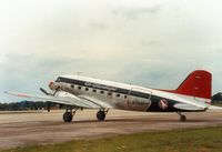 G-AMPY @ EGVA - Dakota of Air Atlantique as a charter flight to the 1987 Intnl Air Tattoo at RAF Fairford. - by Peter Nicholson
