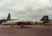 WJ636 @ EGVA - Canberra TT.18 of 7 Squadron in the static park at the 1987 Intnl Air Tattoo at RAF Fairford. - by Peter Nicholson