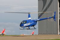 G-OSSI @ EGNM - Robinson R-44 Raven II at Leeds Bradford Airport in 2006. - by Malcolm Clarke