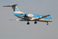 PH-KZW @ EBBR - Flight KL1723 is descending to RWY 02 - by Daniel Vanderauwera