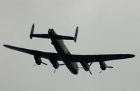 PA474 - Battle of Britain Memorial Flight Lancaster making a Fly Past at Bury - by jetjockey