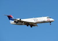 N920EV @ SHV - Landing on runway 05 at Shreveport Regional. I guess this is the 100th CRJ for the airline? - by paulp