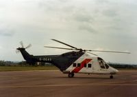 G-OGAS @ EGVA - Westland 30 visitor to the 1987 Intnl Air Tattoo at RAF Fairford. - by Peter Nicholson