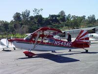 N549AC @ POC - Parked north of Howard Aviation - by Helicopterfriend