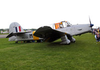 G-APJB @ EGCJ - Percival P-40 Prentice T1 at Sherburn-in-Elmet's May Fly-in in 2004. - by Malcolm Clarke