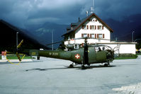 V-229 @ LSMC - In the last days of its military use the Swiss used Ulrichen for helicopters only. V-229 passed through for just a fuel stop. - by Joop de Groot