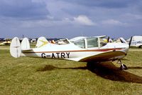 G-ATRY @ EGBG - Alon A-2 Ercoupe [A-140] Leicester~G 08/07/1979. Seen at PFA Fly In Leicester in 1979 .Image from a slide. - by Ray Barber